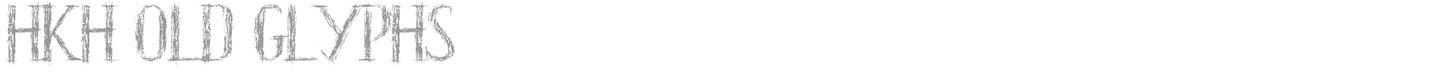 HKH Old Glyphs font preview